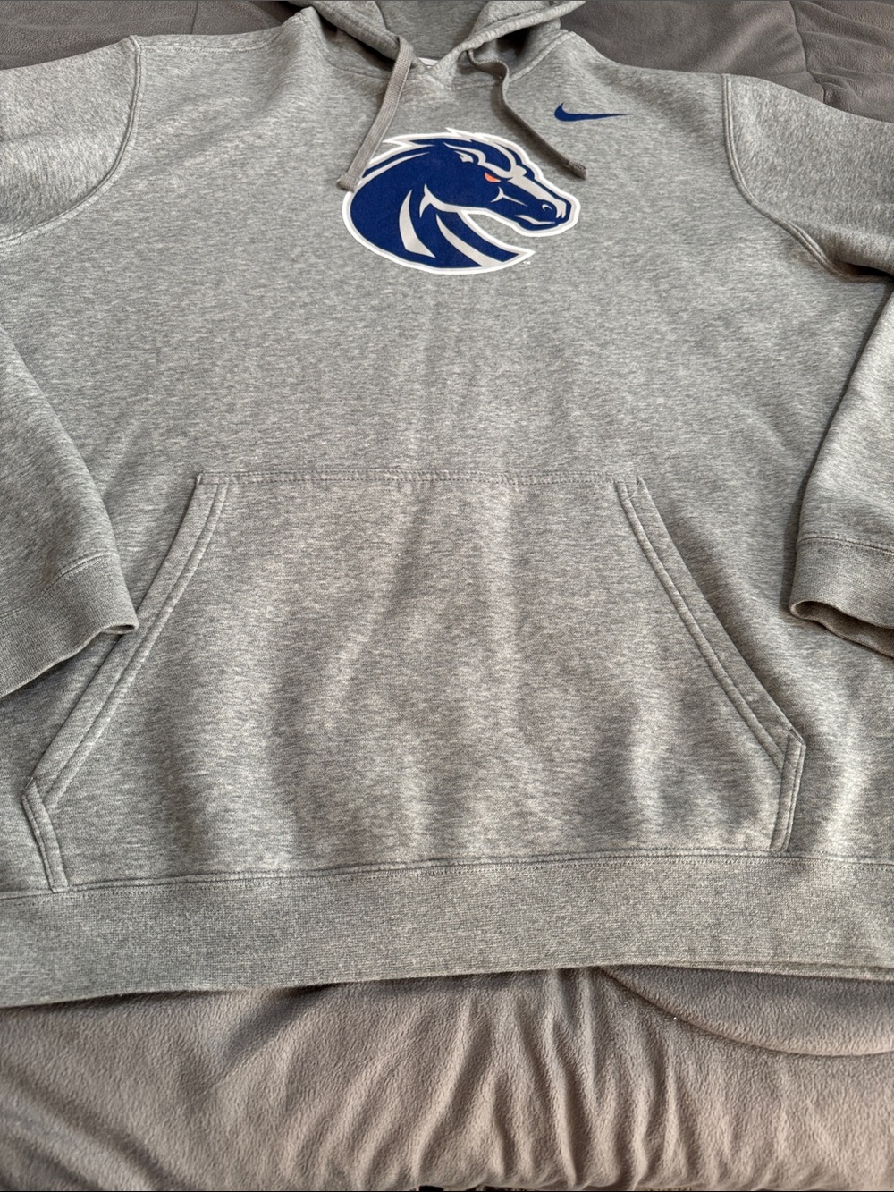 Nike Gray Hoodie with Blue Denver Broncos Logo Sz XL - Picture 4 of 11